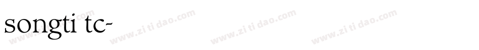 songti tc字体转换